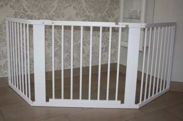 Schutzgitter Absperrgitter Türgitter Treppenschutzgitter V 216 cm weiß